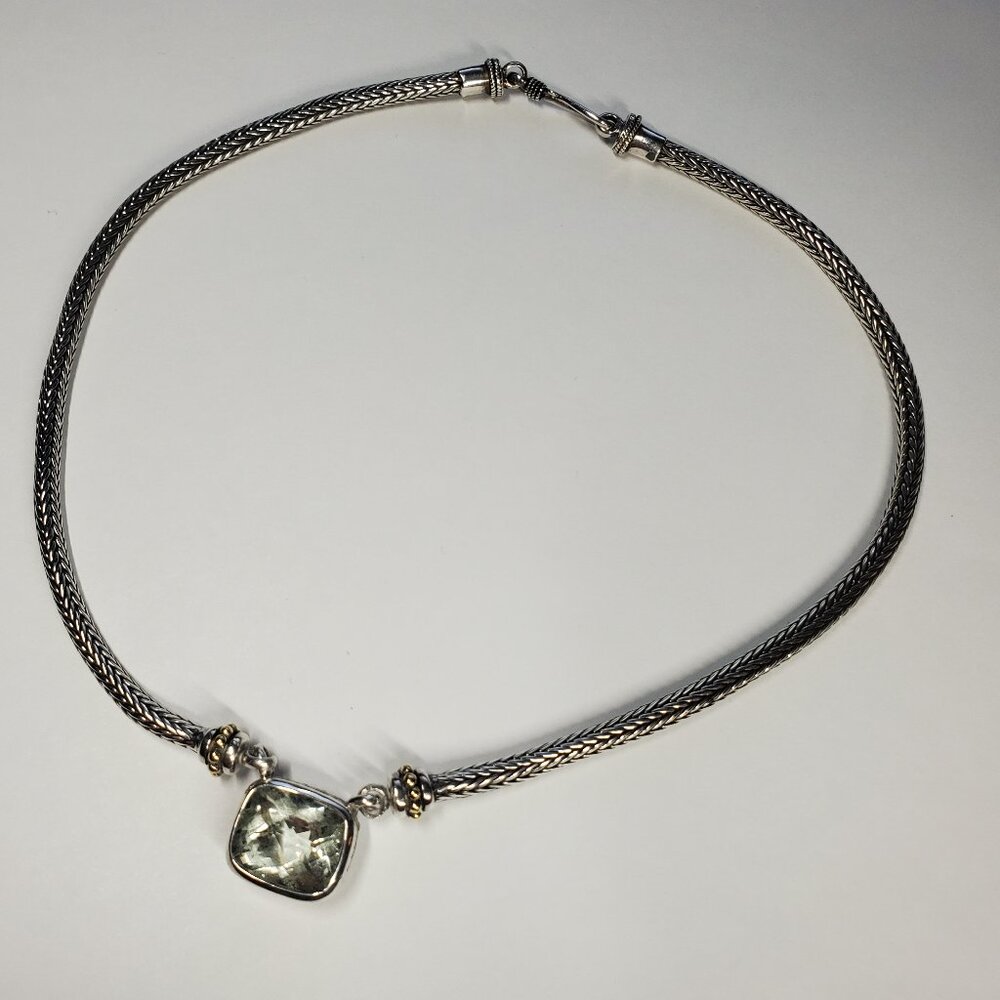 Samuel B. Behnam Prasiolite Pendant Necklace